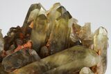 Smoky, Yellow Quartz Crystal Cluster (Heat Treated) - Madagascar #175723-4